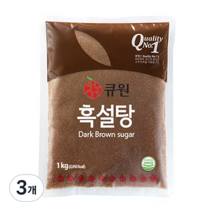 큐원 흑설탕, 1kg, 3개