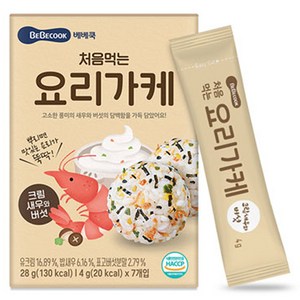 베베쿡 처음먹는 요리가케, 28g, 1개, 06.처음 먹는 요리가케-크림새우와버섯