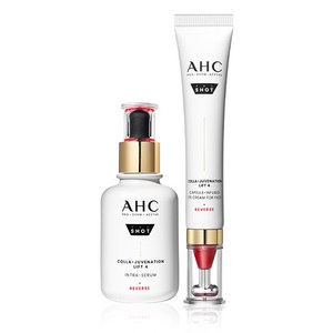 AHC 프로샷 콜라 쥬비네이션 리프트 4 캡슐 인 퓨즈드 아이크림 포 페이스 30ml + 인트라 세럼 40ml 세트, 1세트