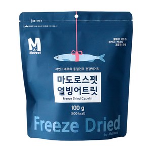 마도로스펫 반려동물 건조 트릿, 열빙어, 100g, 1개