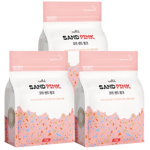 꼬뜨 샌드 벤토나이트 고양이모래 핑크, 6kg, 3개, 다마스크 장미향 · 3개 · 6kg
