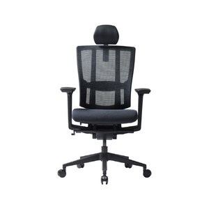 듀오백 브라보 BR-200C 메쉬 컴퓨터 책상 의자, 블랙