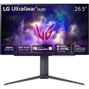 LG 32GS95UE 32인치 울트라기어 OLED 게이밍 모니터 UHD 240Hz 0 03ms 디스플레이HDR 트루 블랙 400 AMD 프리싱크 프리미엄 프로 NVIDIA G, 27 inch, 1개