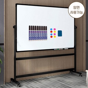 SeekFun 스탠드 화이트보드 양면 자석 칠판 높이조절 이동식 회전가능 600/900/1200/1500mm