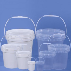 다용도 플라스틱 공병 대용량 벌크 페인트통 말통 바케스 용기 1리터부터 30리터, 25L, 흰색, 1개, 본품+뚜껑