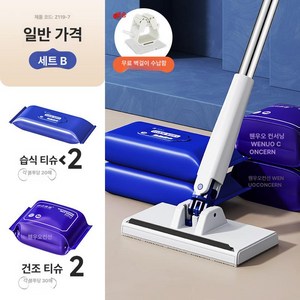 이지탭 프로 원터치 밀대걸레 청소포 청소밀대 걸레 애묘 조절 봉길이 밀대패드 가정용 패드, 5.업그레이드 82cm마른 2개젖은 2개