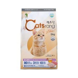 캐츠랑 전연령 리브레 고양이 사료, 닭+참치, 5kg, 1개