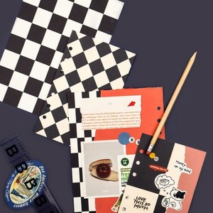 아트박스/루카랩 루카랩 AC 스크랩더모먼트 육공 리필 vol.4 체커보드, 1개