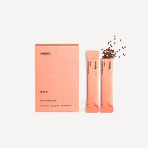 와이즐리 발효콩 환 특허균주 국산콩 이계호 교수개발 청국장 환 스틱포장, 1박스, 90g