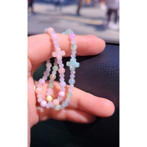 유아용 어린이용 묵주 팔찌, 16cm, 하늘, 1개