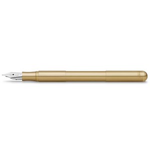 Kaweco SUPRA 만년필 황동 I 잉크 카트리지용 독점 레트로 메탈 박스 16.5cm(6.5인치) 펜촉: M (미디엄) 미국 558498, 미디엄