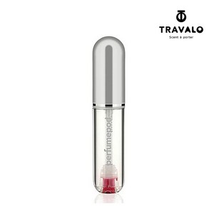 트라발로 퓨어 퍼퓸팟 향수 공병 5ml, 실버, 1개