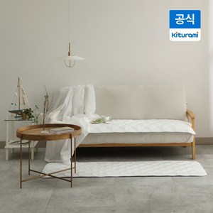 귀뚜라미 냉감 소파패드 100% 듀라론 쇼파커버 여름 논슬립 쇼파패드, 1개, 화이트