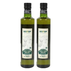 디쿱 유기농 냉압착 엑스트라버진 올리브유, 500ml, 2개