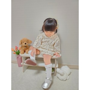 우리아기 슈벤치 아기 현관 벤치 의자 자작나무제작, 2단, 화이트