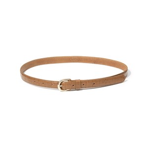 할렌 (W) crocodile pattern cowhide leather belt (T014_tan) 6516292