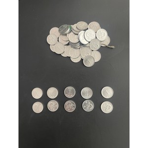 1987년 1원 미사용10매, 10개