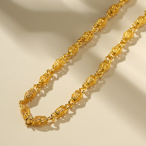 골드앤 순금 24K 컬리드 목걸이 여성 심플 체인 데일리 포인트 정품 골드 선물추천