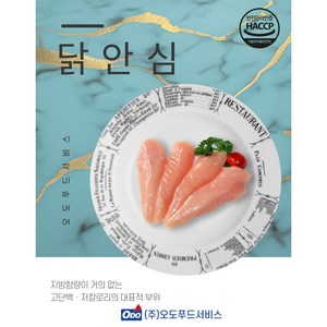 국내산 냉동 닭안심 2kg* 1팩 [오도푸드], 1개, 2kg