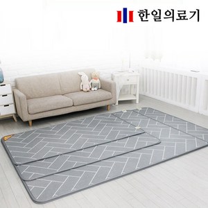 한일의료기 거실용 전기매트 온돌 전기장판 소형 대형 온열 카페트매트, 해링본 1400X1800 중대형(원난방)