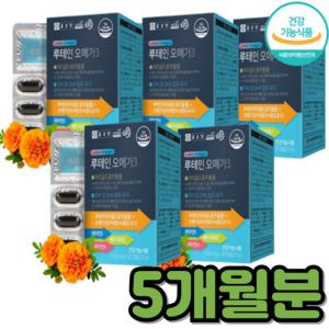 종근당 루테인 오메가3 눈건강 혈행개선 영양제, 5세트