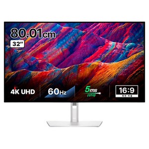 델 4K UHD 울트라샤프 USB C 초슬림베젤 모니터, 80cm, U3223QE