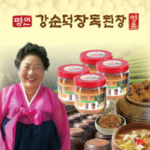 순정원 명인 재래식 강순덕 된장 1kg, 4개