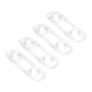 아이엘 다용도 잠금장치 12cm, 투명, 4개