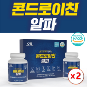 고함량 무릎 관절 콘드로이친 알파 대용량, 180정, 2개