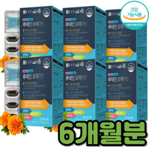 종근당 루테인 오메가3 눈건강 혈행개선 영양제, 6세트