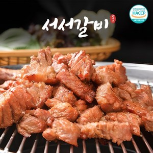 서서갈비 양념 돼지갈비 맛 왕구이 간장맛, 6개, 600g