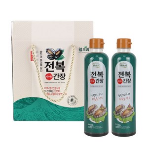 웰크리 완도 전복간장 500ml 2p 선물세트, 1세트