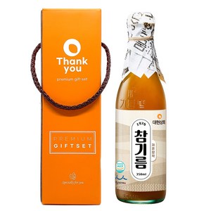 50년전통대현상회 저온압착 참기름 350ml 선물포장, 1개