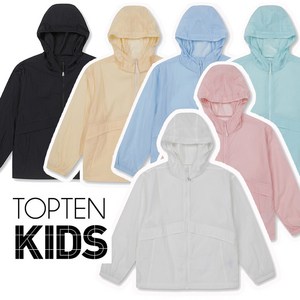 탑텐키즈 여름 신제품 얇고 가벼운 기본 데일리 바람막이 자켓
