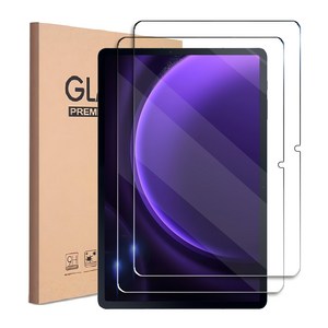 갤럭시탭S9 FE S9 FE 플러스 방탄 강화유리 액정보호필름2장 케이스나라 S9 FE+, 1세트