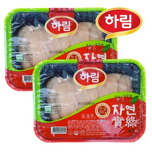 친환경 무항생제 자연실록 안심 350g 2봉, 2개