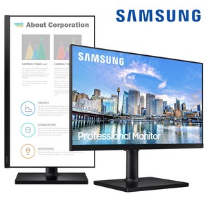삼성모니터 F27T450 68.6Cm(27) 평면/16:9/FHD/IPS/75Hz/5ms/피벗 엘리베이션 스위블 틸트, 68.6cm, LF27T450FZKXKR