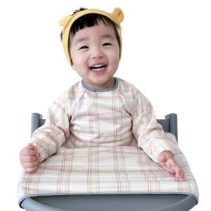 벨베이비 유아용 긴팔 부분커버 이유식 턱받이