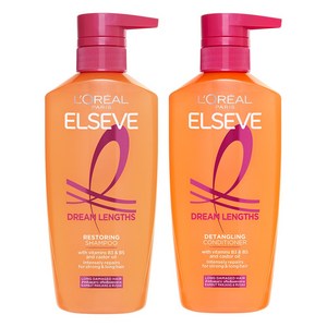 로레알파리 드림랭스 샴푸 400ml+컨디셔너 375ml 2종세트, 1세트