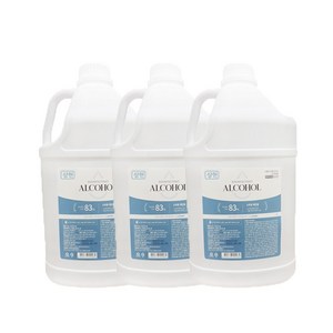 삼현제약 청솔 소독용 에탄올, 3개, 4L