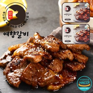 여향갈비 수제돼지 간장양념구이, 2개, 1kg