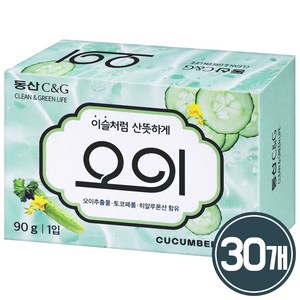 동산씨앤지 오이 비누, 30개입, 90g