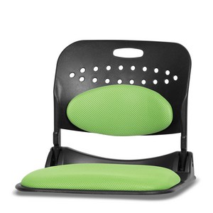 체어클럽 폴딩플러스백 대요추 접이좌식의자, 그린