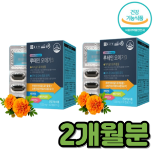 종근당 루테인 오메가3 눈건강 혈행개선 영양제, 2세트