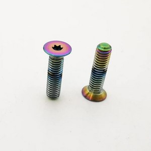 자전거용 티타늄 페달 플레이트 자전거 프로 사이클링 클리트 와후 스피드플레이 콤프 제로 에어로 나노, 1. Colored screw, 1개