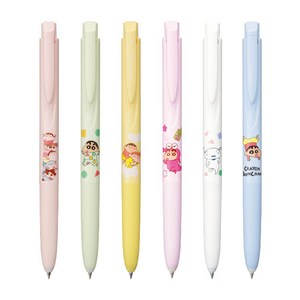 유니 유니볼 시그노 RT1 짱구 한정판 0.38mm 노크식, HI(써니옐로우)