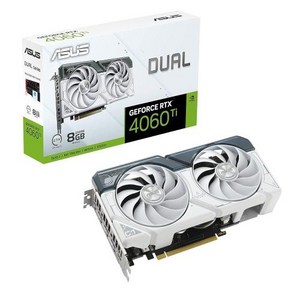 ASUS ProArt GeForce RTX™ 4060 Ti 16GB OC 에디션 GDDR6 그래픽 카드 PCIe 4.0 16GB GDDR6 DLSS 3 HDMI 2.1a 디스플레이, 1) RTX4060TI8G - DualWhite