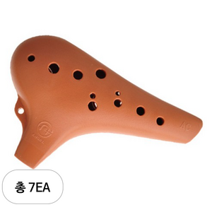 엔젤악기 오카리나 알토, AWO-P12, 점토색, 7개