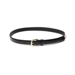 할렌 (W) crocodile pattern cowhide leather belt (T014_black) 6516222