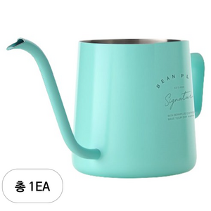 빈플러스 커피 컬러 드립포트, 민트, 250ml, 1개